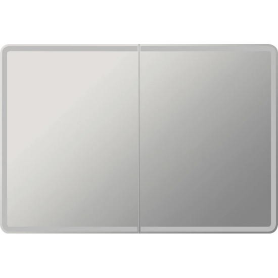 Зеркало-шкаф STWORKI Ольборг МВК078 120, с подсветкой, прямоугольный, большой, навесной, лофт