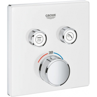 Термостатический смеситель встраиваемый GROHE Grohtherm SmartControl 29156LS0 для душа, белая луна