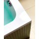 Акриловая ванна CERSANIT Santana 140x70 см, с каркасом, ультрабелая