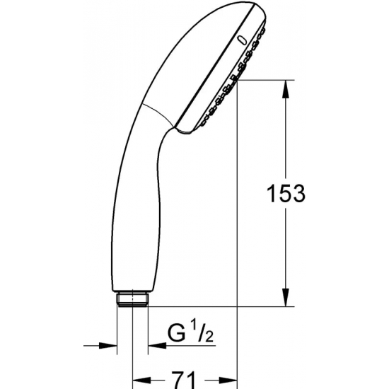 Лейка для душа GROHE Tempesta New 28419002 хром