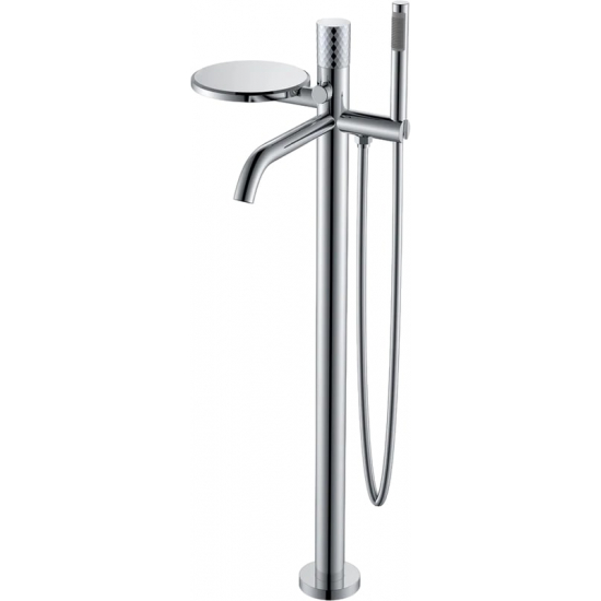 Смеситель для ванны напольный BOHEME Stick 129-CRCR chrome diamond chrome