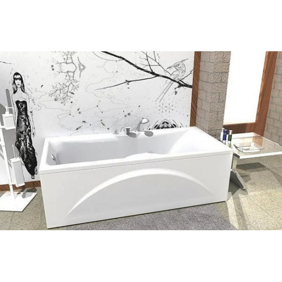 Акриловая ванна АКВАТЕК Феникс FEN150-0000029 150x75 см, с каркасом и фронтальным экраном слив слева