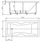 Акриловая ванна АКВАТЕК Феникс FEN150-0000029 150x75 см, с каркасом и фронтальным экраном слив слева
