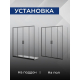Душевая дверь в нишу SANTREK AQUA Iris-DF-1600-C-Matt Black 160x185 профиль чёрный