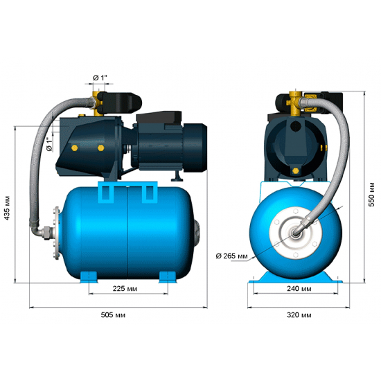 Насосная станция UNIPUMP AUTO JSW 55