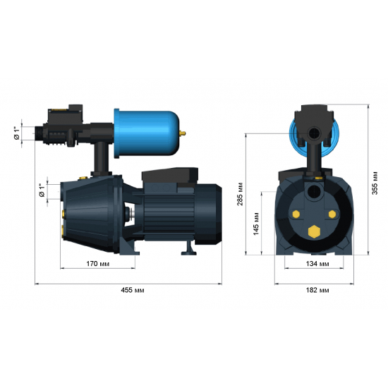 Насосная станция адаптивная UNIPUMP АКВАРОБОТ JET 60 S