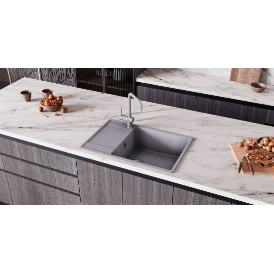 Смеситель для кухни ULGRAN Quartz UQ-023 бетон