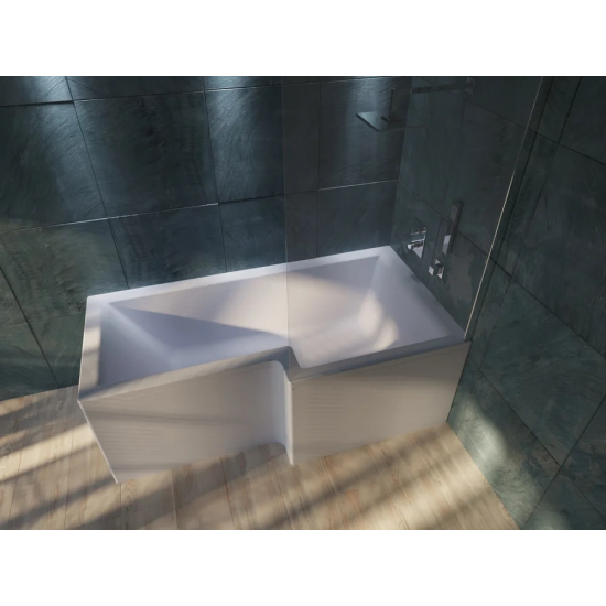 Акриловая ванна 1МАРКА  Linea R 165x85 см, без опоры угловая, асимметричная