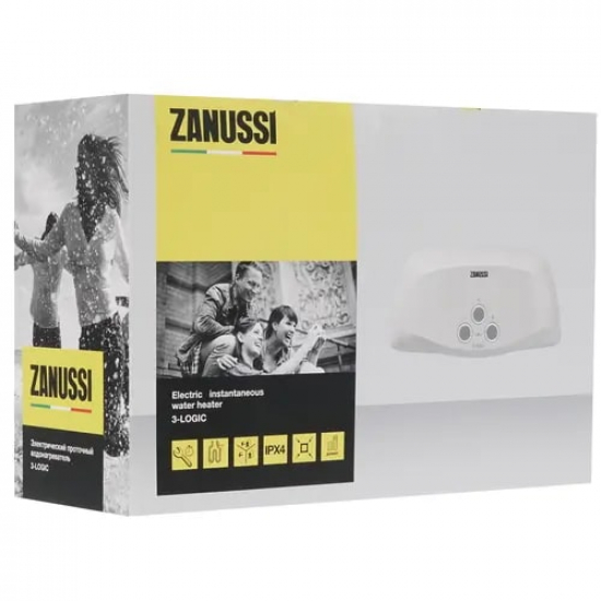 Проточный водонагреватель ZANUSSI 3-logic 3,5 S  душ