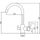 Смеситель для кухни с подключением к фильтру с питьевой водой SAVOL S-L1802C бронза