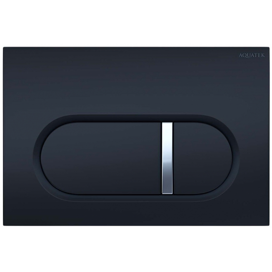 Кнопка для инсталляции AQUATEK KDI-0000045 (016D) чёрный матовый, клавиши прямоугольные