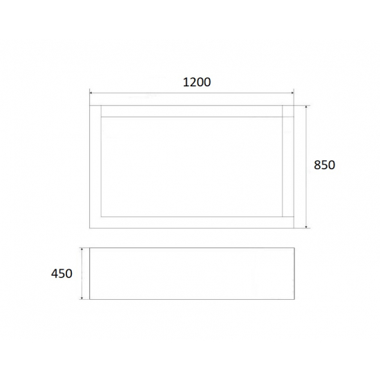 Душевой поддон SEAN S-570 120x85x45 акрил