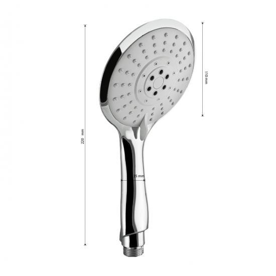 Лейка для душа GFMARK 6034 массажная, 3 режима