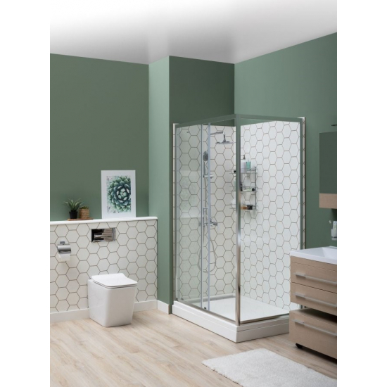 Боковая стенка AQUANET SP-0800A 80x190 стекло прозрачное, профиль хром