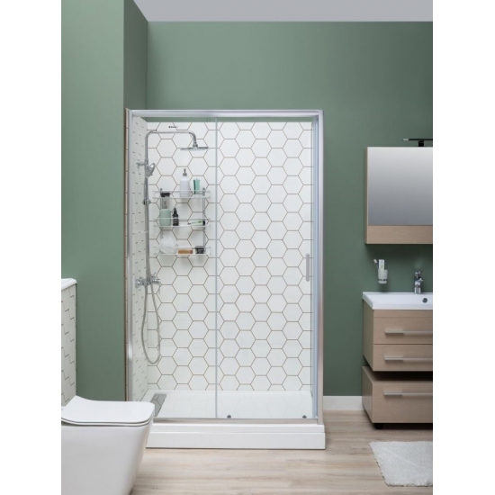 Боковая стенка AQUANET SP-0800A 80x190 стекло прозрачное, профиль хром