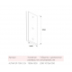 Боковая стенка BAS Good Door Altair SP-100-C-CH 100x195 стекло прозрачное, профиль хром
