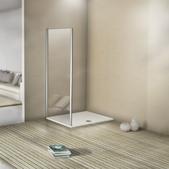 Боковая стенка BAS Good Door Antares SP-80-C-CH 80x195 стекло прозрачное, профиль хром