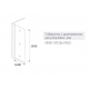 Боковая стенка BAS Good Door Galaxy SP-100-C-B 100x195 стекло прозрачное, профиль чёрный
