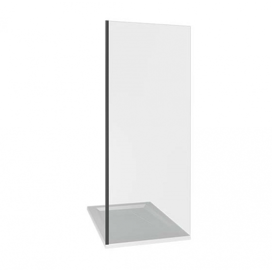 Боковая стенка BAS Good Door Galaxy SP-80-C-B 80x195 стекло прозрачное, профиль чёрный