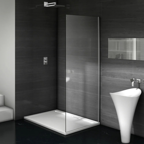 Боковая стенка BAS Good Door Galaxy SP-80-C-CH 80x195 стекло прозрачное, профиль хром