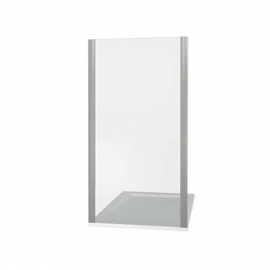 Боковая стенка BAS Good Door Latte SP-100-C-WE 100x185 стекло прозрачное, профиль хром