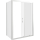 Боковая стенка BAS Good Door Latte SP-80-C-WE 80x185 стекло прозрачное, профиль хром