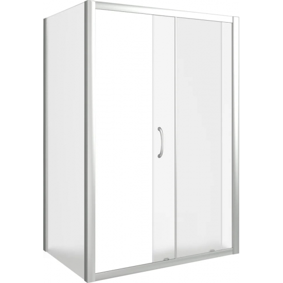 Боковая стенка BAS Good Door Latte SP-90-G-WE 90x185 стекло грейп, профиль хром