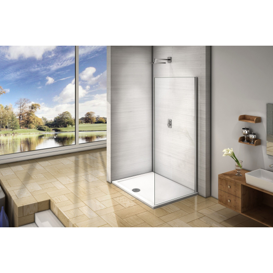 Боковая стенка BAS Good Door Orion SP-80-C-CH 80x185 стекло прозрачное, профиль хром