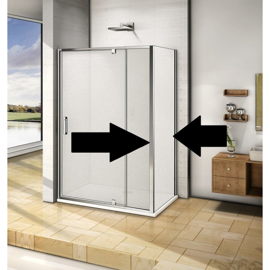 Боковая стенка BAS Good Door Orion SP-90-G-CH 90x185 стекло грейп, профиль хром