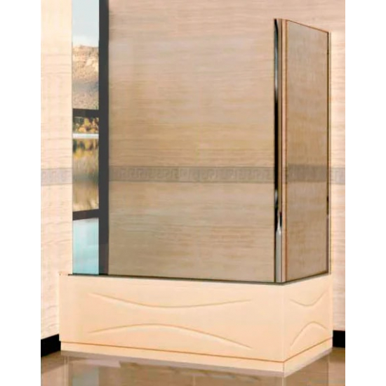 Боковая стенка RGW Screens Z-52 (SC) 800х1500 профиль хром, стекло шиншилла