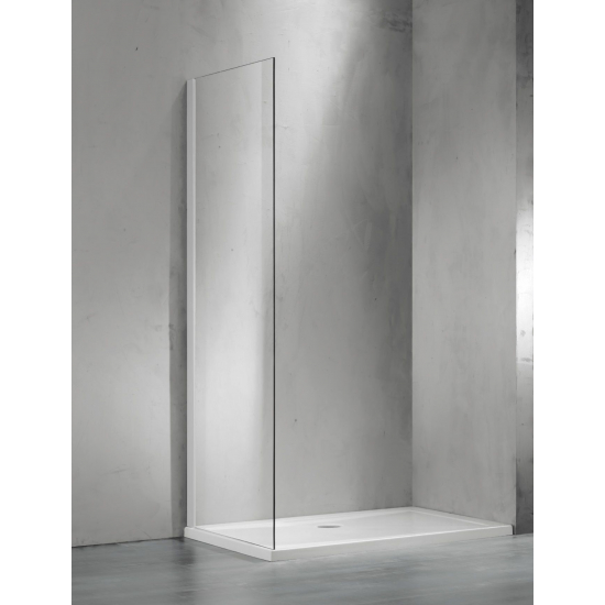 Боковая стенка SANTREK AQUA Evo-SP-1000-C-Chrome 100x195 стекло прозрачное, профиль хром