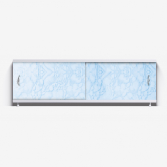 Экран для ванны фронтальный ALAVANN Классик 170 светло-голубой мрамор
