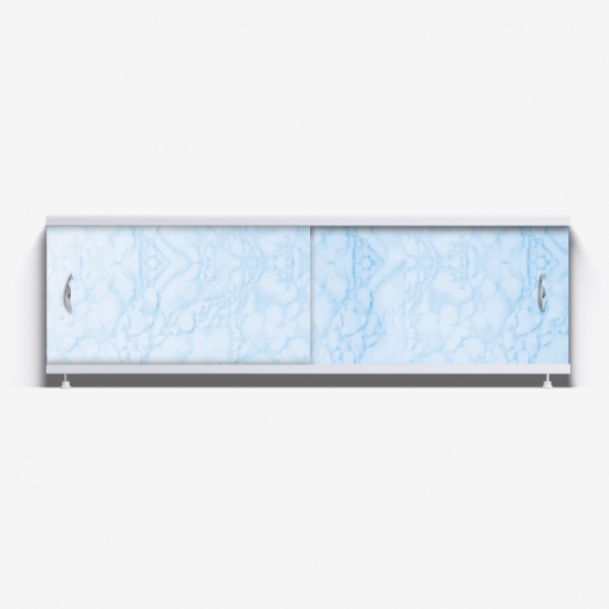 Экран для ванны фронтальный ALAVANN Классик 170 светло-голубой мрамор
