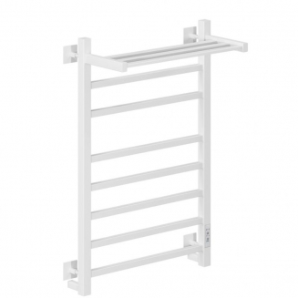 Полотенцесушитель электрический MIXLINE Fortune 80x50 560 Вт, полка, белый