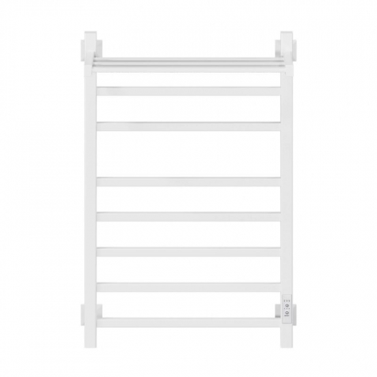 Полотенцесушитель электрический MIXLINE Fortune 80x50 560 Вт, полка, белый