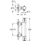 Смеситель для душа GROHE Grohtherm 800 34558000 с термостатом, хром
