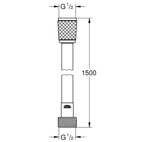 Шланг для душа GROHE Rotaflex 28409002 длина 150 см
