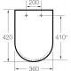 Сиденье для унитаза ROCA Hall 801622004 с микролифтом, петли хром