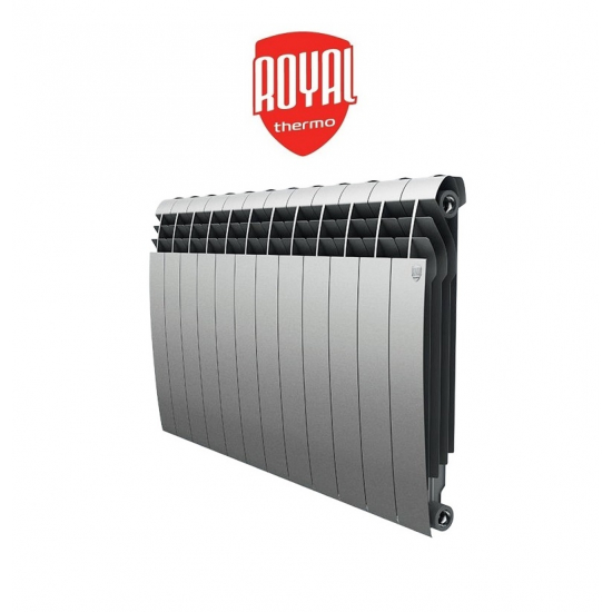 Радиатор биметаллический ROYAL THERMO BiLiner Silver Satin 500/87 12 секций