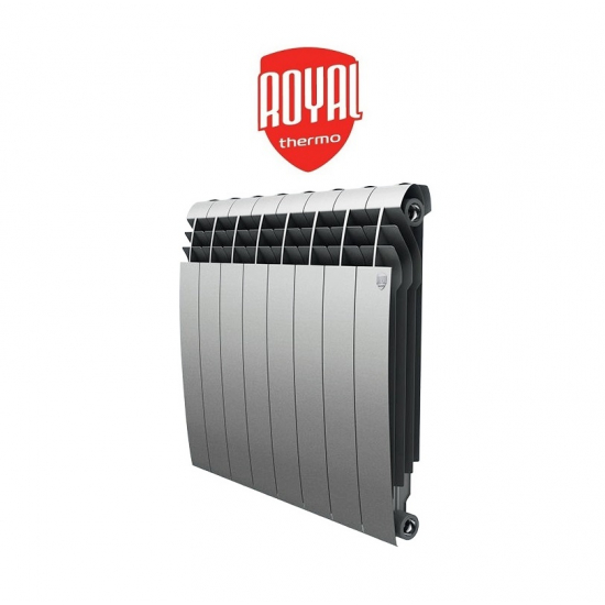 Радиатор биметаллический ROYAL THERMO BiLiner Silver Satin 500/87  8 секций