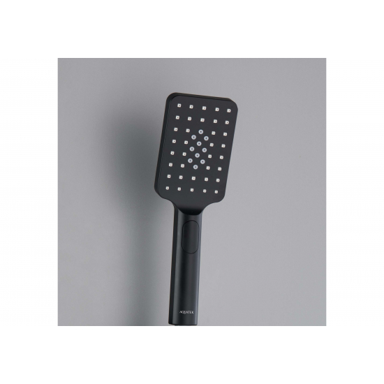 Лейка для душа AQUATEK Лира AQ2005MB Select 80 3 jet 3 режима, матовый чёрный