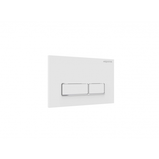 Кнопка для инсталляции AQUATEK KDI-0000061 (HA) белый глянец, клавиши прямоугольные