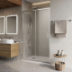 Душевая дверь в нишу BelBagno LUCE-BF-1-100-C-Cr стекло прозрачное, профиль хром