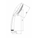 Лейка для душа LEMARK LM0125C хром, 5 режимов