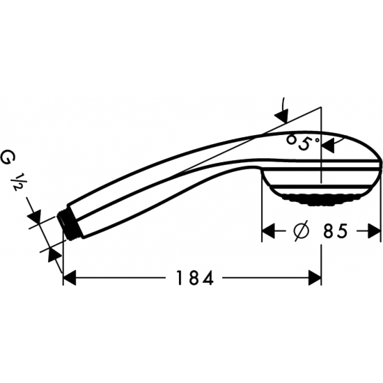 Лейка для душа HANSGROHE Crometta 85 1jet 28585000 хром