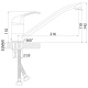 Смеситель для кухни ROSSINKA A35-21U