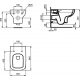 Унитаз подвесной IDEAL STANDARD I.life A T471701 безободковый , сиденье микролифт T453101