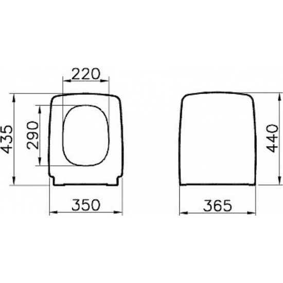 Сиденье для унитаза VITRA Metropole 90-003-009 с микролифтом, петли хром