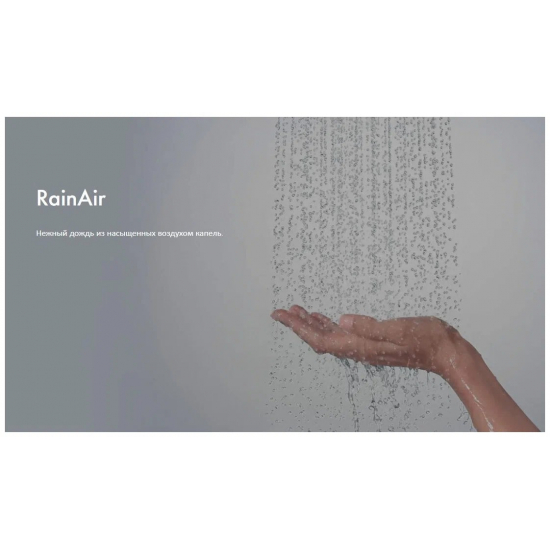 Лейка для душа HANSGROHE Raindance Select E 26520340 шлифованный чёрный хром