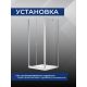 Боковая стенка SANTREK AQUA Luna-SP-1000-C-Chrome 100x185 стекло прозрачное, профиль хром